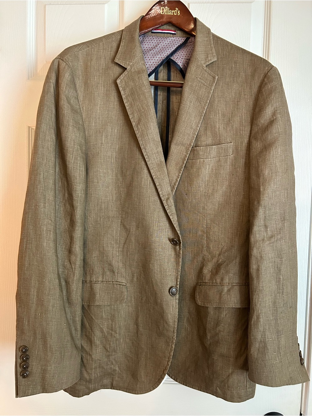 Daniel Hechter Brown 100% Linen Sports Coat